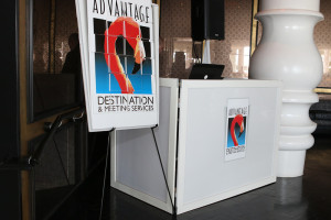 Advantage raffle pull-board and DJ booth